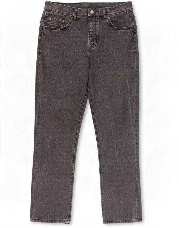 Zara Mens Straight Jeans EU 42 Large W32 L30 Black