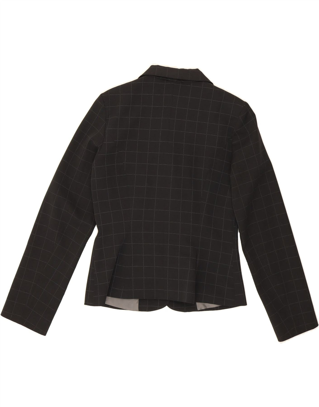 CLOCK HOUSE Womens 2 Button Blazer Jacket UK 12 Medium Black Check Vintage CLOCK HOUSE and Second-Hand CLOCK HOUSE from Messina Hembry 