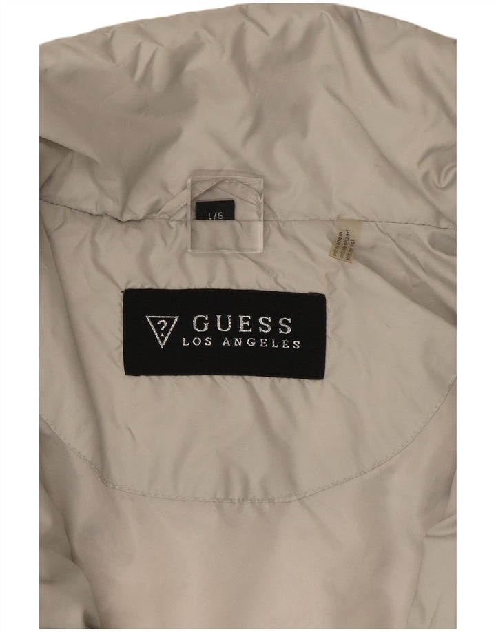 Guess Womens Padded Jacket UK 16 Large Grey