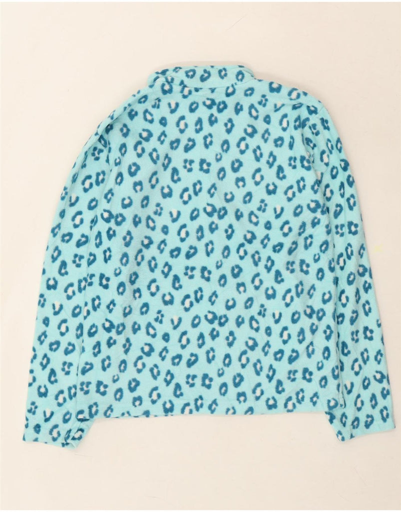 EDDIE BAUER Girls Fleece Jacket 14-15 Years Large Blue Animal Print Vintage Eddie Bauer and Second-Hand Eddie Bauer from Messina Hembry 