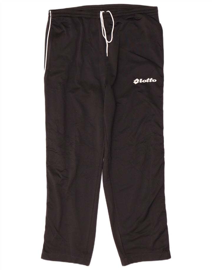 Lotto Mens Tracksuit Trousers UK 40/42 Large Black Polyester