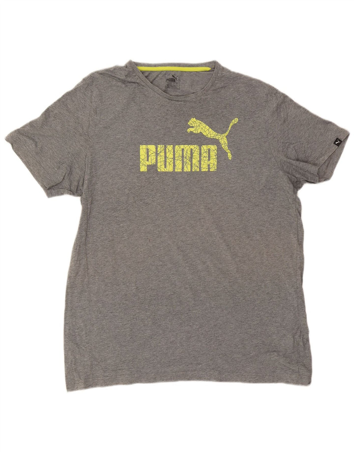 Puma Mens Graphic T-Shirt Top 2XL Grey