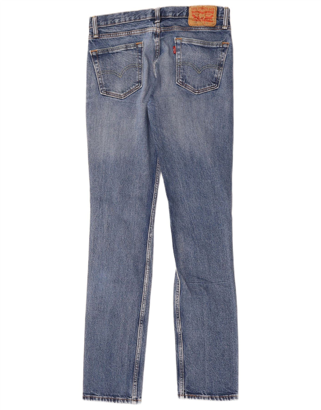 Levi's Womens 511 Distressed Slim Jeans W29 L32 Blue Cotton