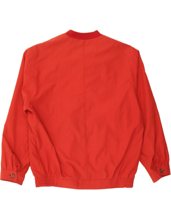 BUGATTI Mens Bomber Jacket IT 50 Large Red Polyester Vintage Bugatti and Second-Hand Bugatti from Messina Hembry 