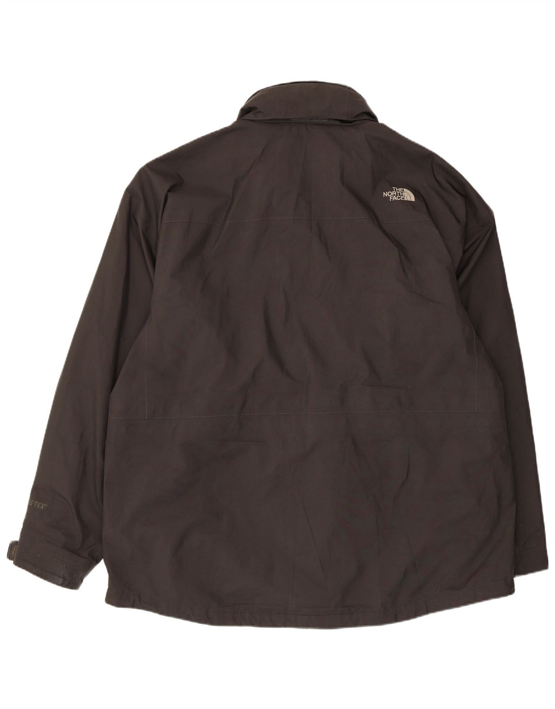 The North Face Mens Hooded Rain Jacket UK 44 2XL Black Polyester