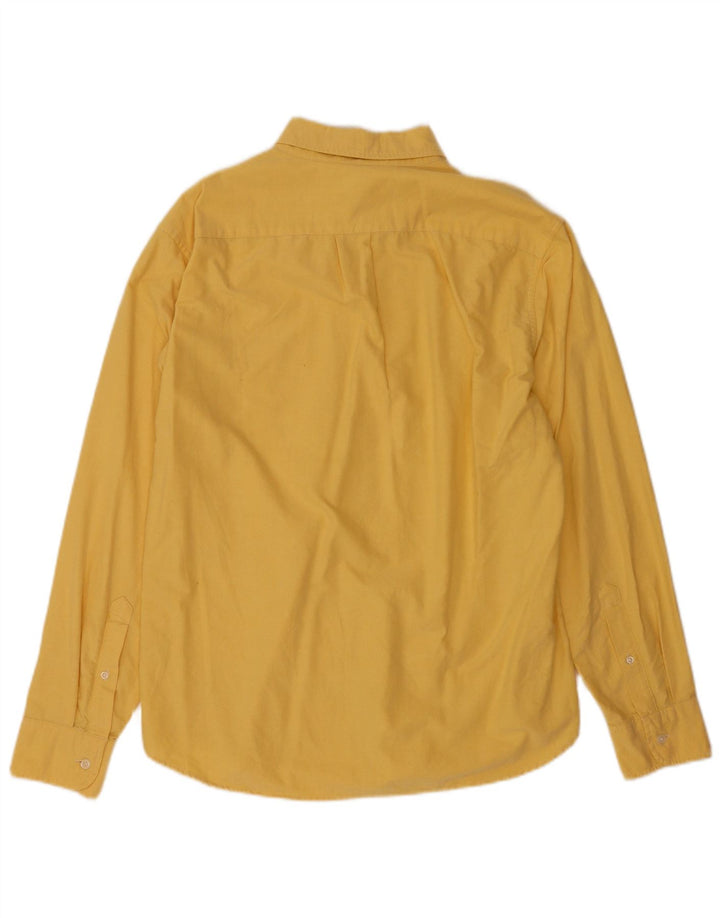 J. Crew Mens Shirt Size 16 1/2 Large Yellow Cotton