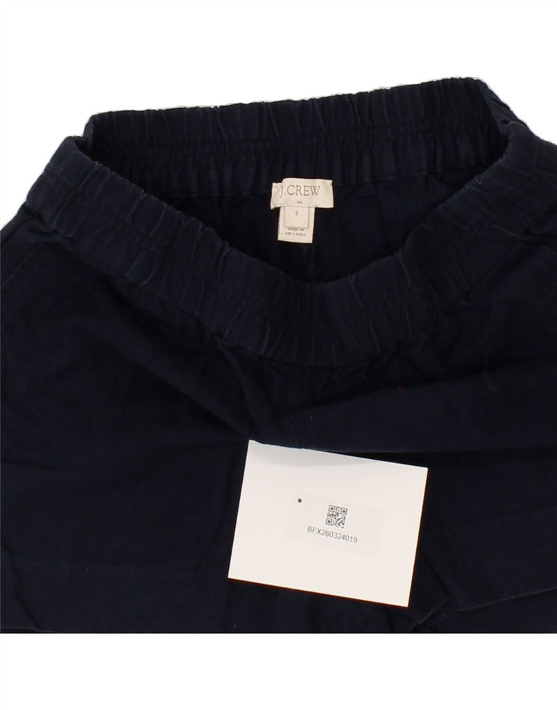 J. CREW Womens Sport Shorts US 4 Small Navy Blue Cotton | Vintage J. Crew | Thrift | Second-Hand J. Crew | Used Clothing | Messina Hembry 