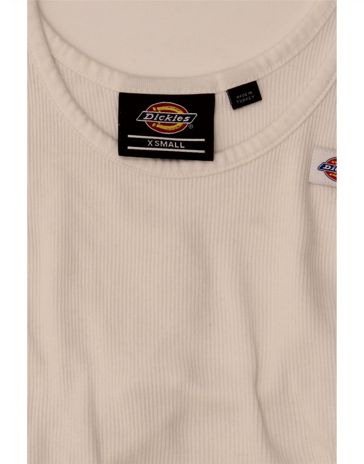 Dickies Womens Crop Vest Top UK 4 XS White