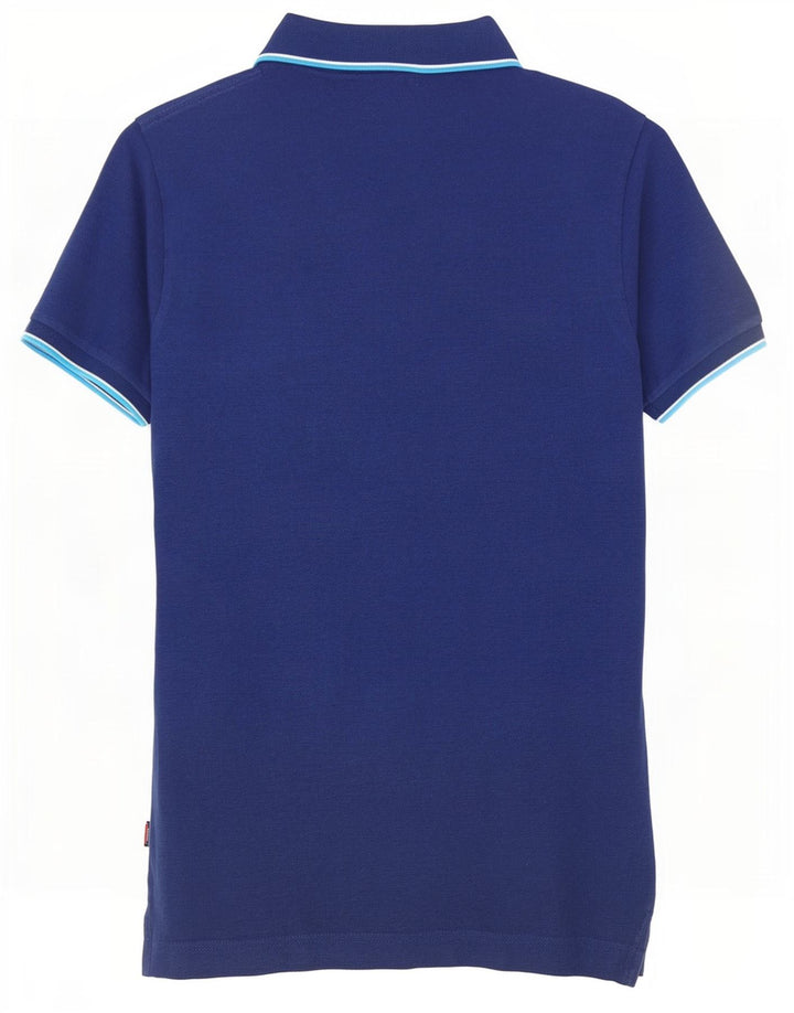 Superdry Mens Polo Shirt Large Navy Blue Cotton