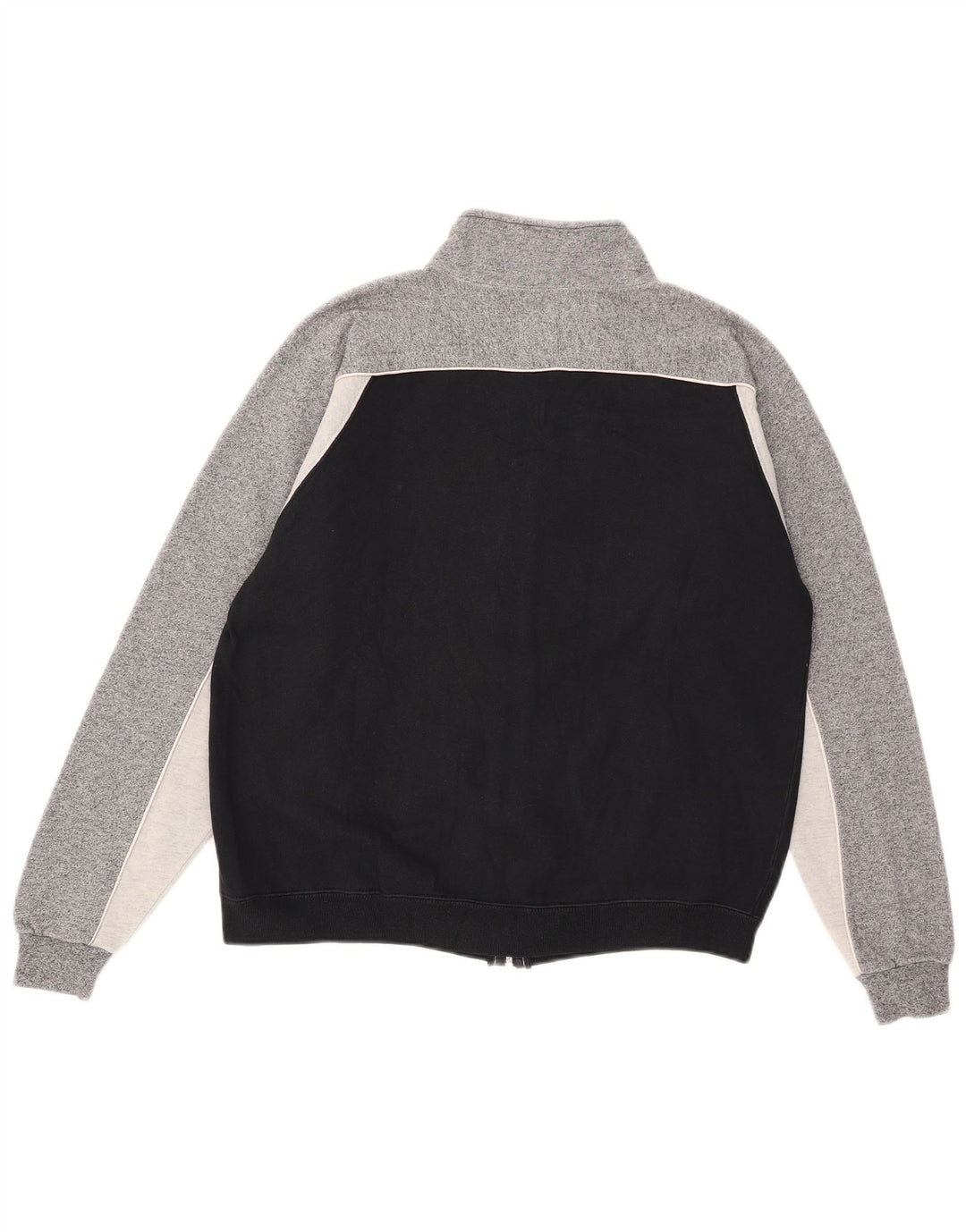 Champion Mens Tracksuit Top Jacket Small Black Colourblock Cotton