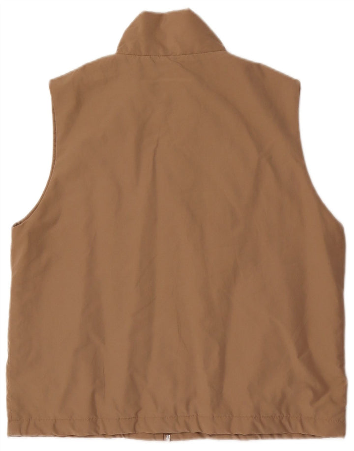 Marella Womens Gilet IT 44 Medium Brown Polyester