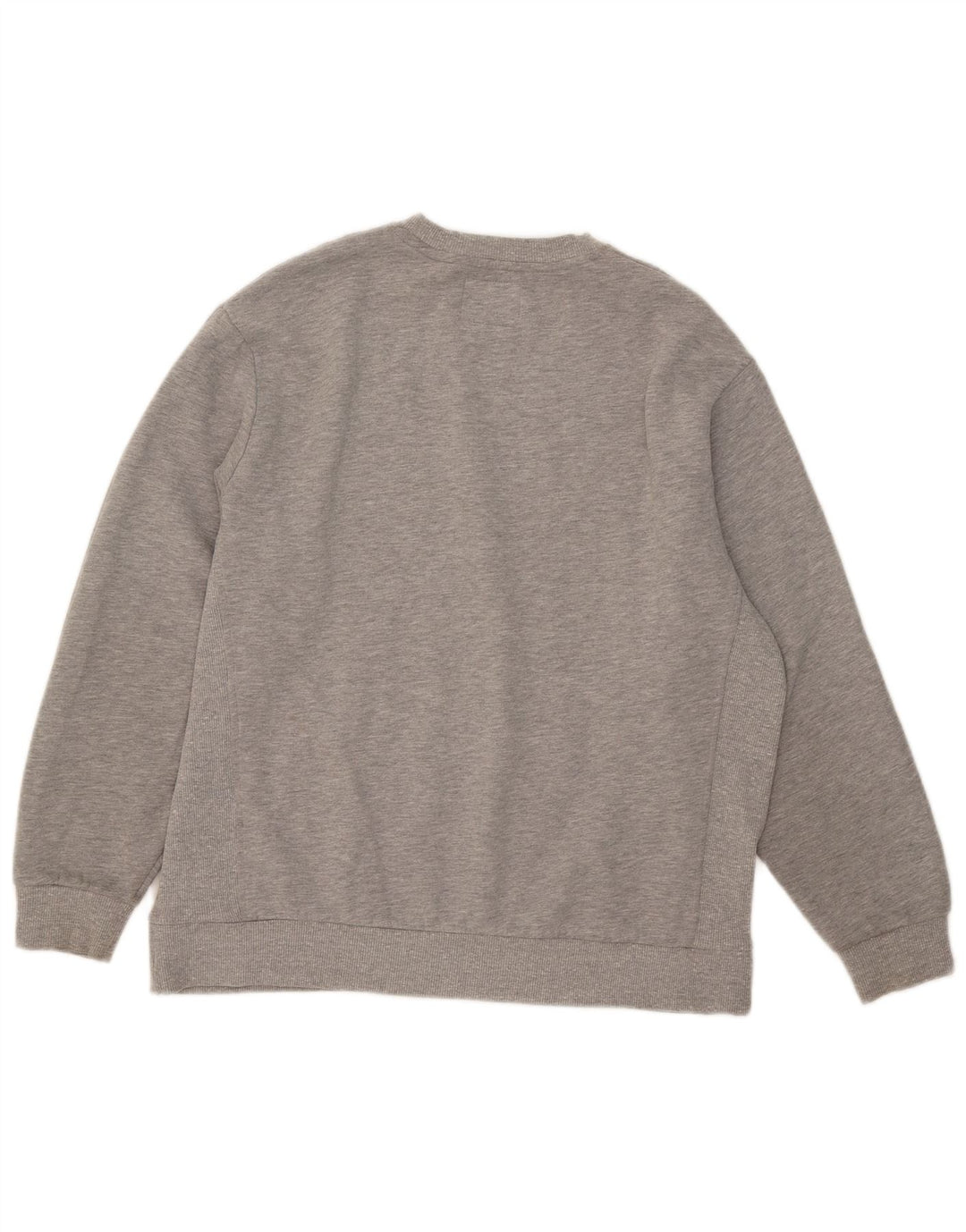 Superdry Womens Graphic Oversized Sweatshirt Jumper UK 14 Large Grey Cotton