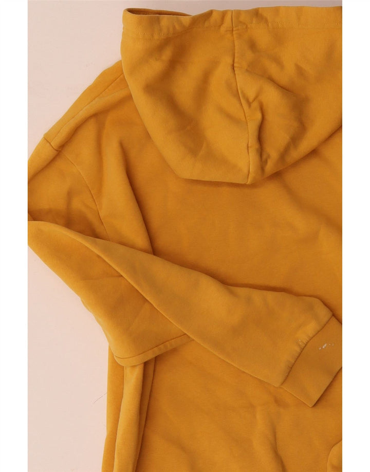 PUMA Mens Loose Fit Hoodie Jumper Small Yellow Cotton