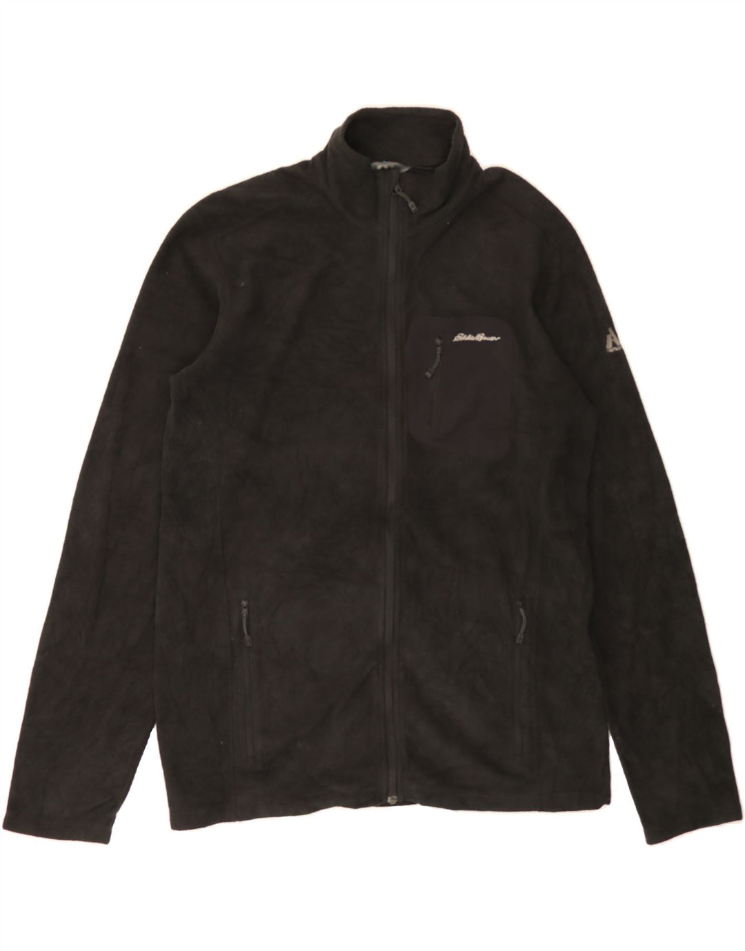 EDDIE BAUER Mens Fleece Jacket UK 40 Large Black Vintage Eddie Bauer and Second-Hand Eddie Bauer from Messina Hembry 