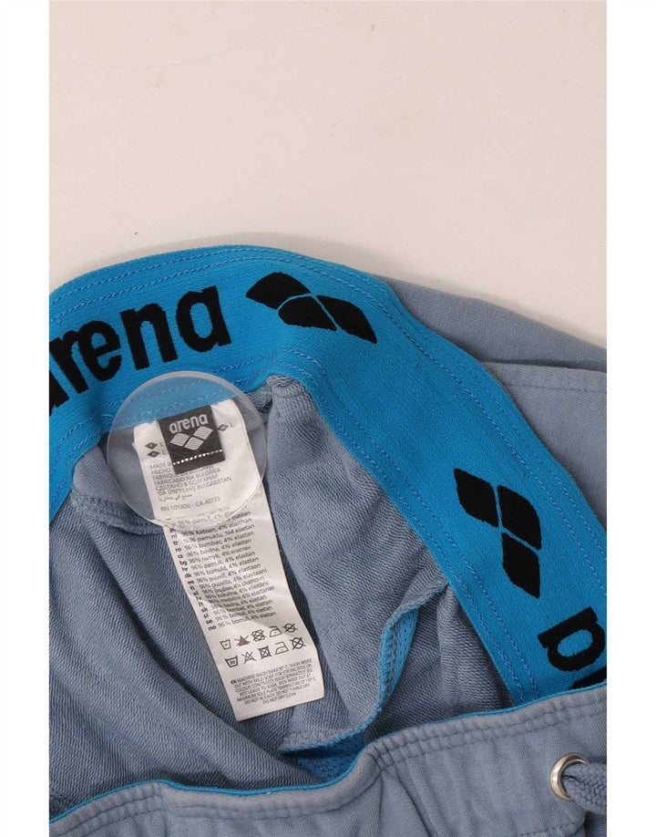 Arena Mens Tracksuit Trousers Joggers Large Blue Cotton