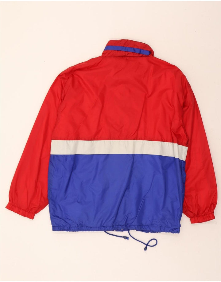 MARC KOSTNER Mens Rain Jacket UK 42 XL Red Colourblock Polyamide Vintage Marc Kostner and Second-Hand Marc Kostner from Messina Hembry 