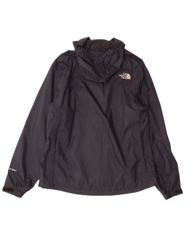 THE NORTH FACE Womens Hyvent Hooded Rain Jacket UK 14 Medium Black Nylon