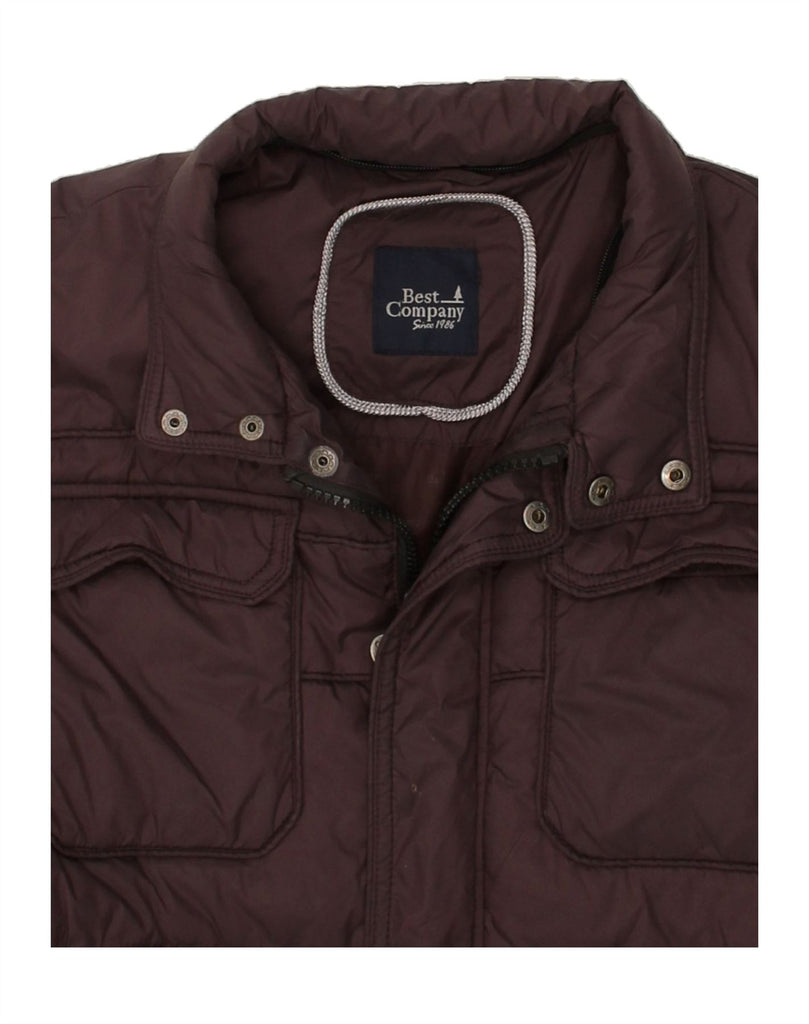 BEST COMPANY Mens Padded Jacket UK 44 2XL Brown Nylon Vintage Best Company and Second-Hand Best Company from Messina Hembry 