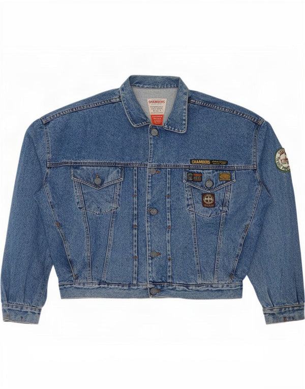 Chambers Mens Denim Jacket UK 42 XL Blue