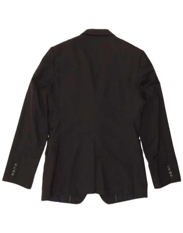 DOLCE & GABBANA Mens 2 Button Blazer Jacket IT 50 Large Grey Pinstripe