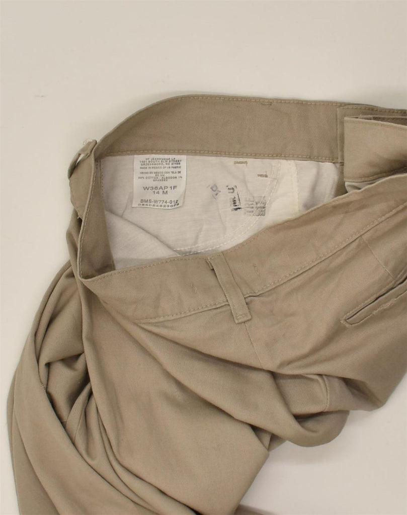 LEE Mens Riders Straight Casual Trousers US 14 XL W36 L32 Beige Cotton | Vintage Lee | Thrift | Second-Hand Lee | Used Clothing | Messina Hembry 