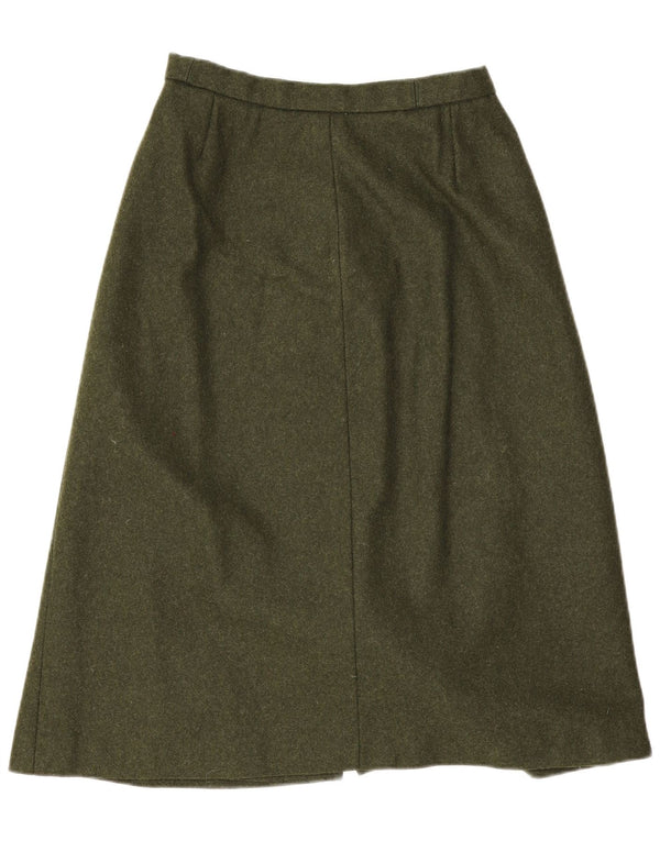 Vintage Womens A-Line Skirt W26 Small Khaki