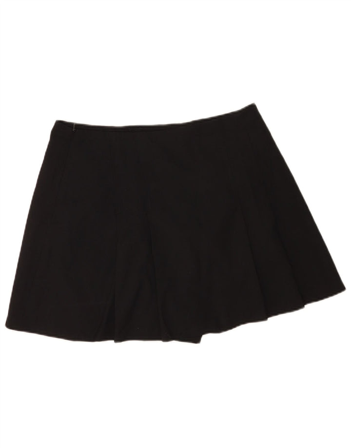 Zara Womens Skort Mini Skirt Large W30  Black Polyester