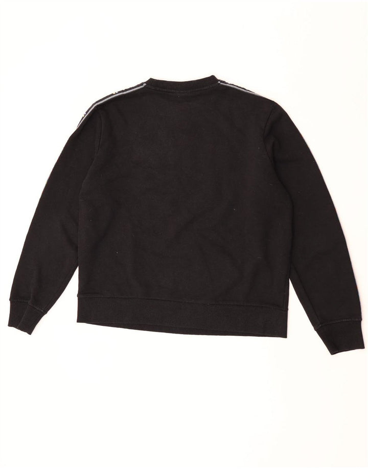 Ellesse Womens Graphic Oversized Sweatshirt Jumper UK 10 Small Black
