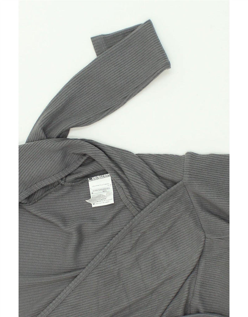 BENETTON Girls Long Sleeve Jumpsuit 8-9 Years Large W24 L20  Grey Viscose | Vintage Benetton | Thrift | Second-Hand Benetton | Used Clothing | Messina Hembry 
