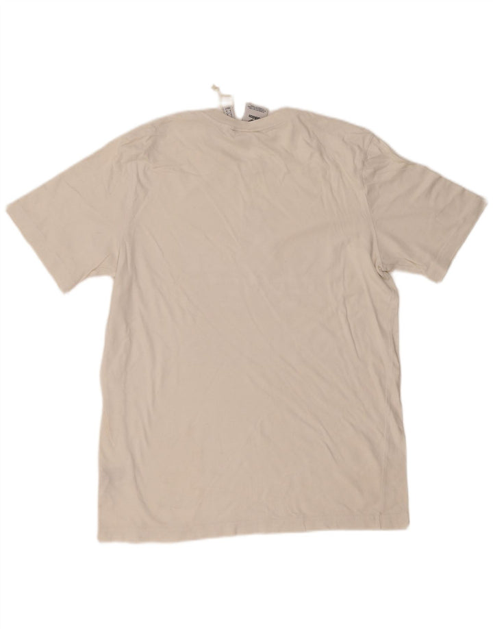 Adidas Mens Graphic T-Shirt Top Medium White Cotton