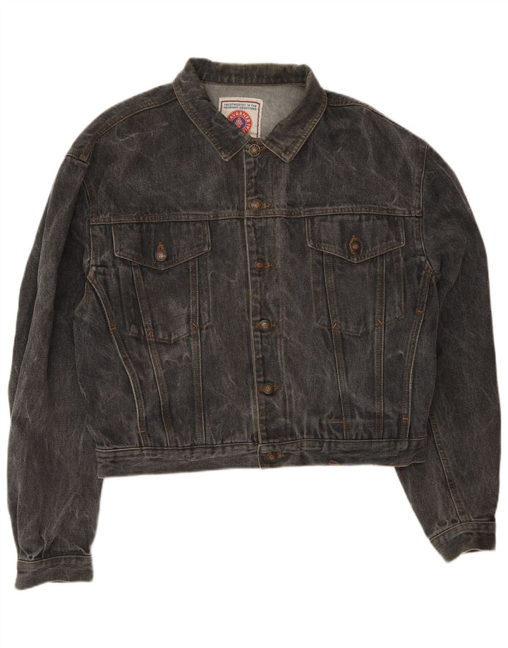 Tavarner Womens Denim Jacket UK 14 Medium Grey Cotton