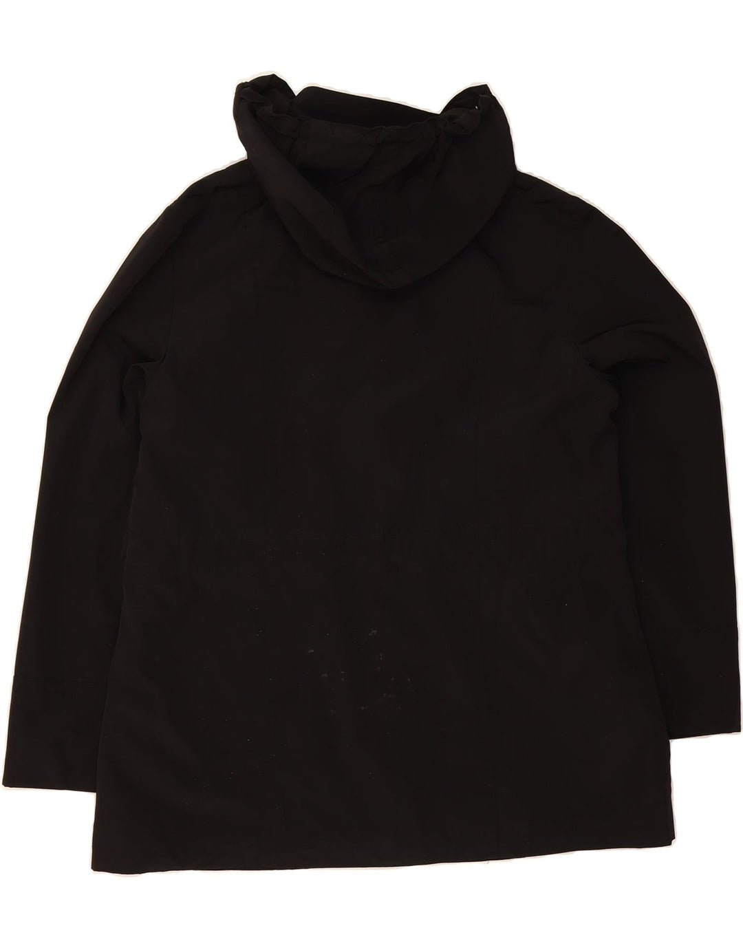 LONDON FOG Womens Hooded Bomber Jacket UK 16 Large Black Polyester Vintage London Fog and Second-Hand London Fog from Messina Hembry 