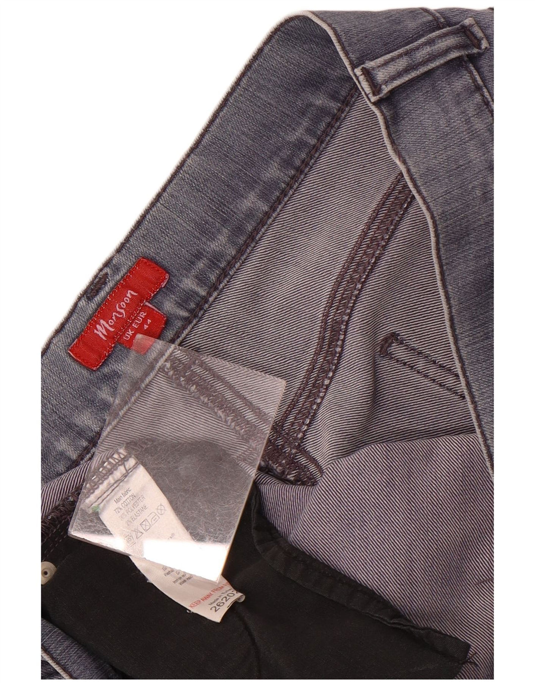 Monsoon Womens Straight Jeans UK 16 Large W38 L31 Blue Cotton