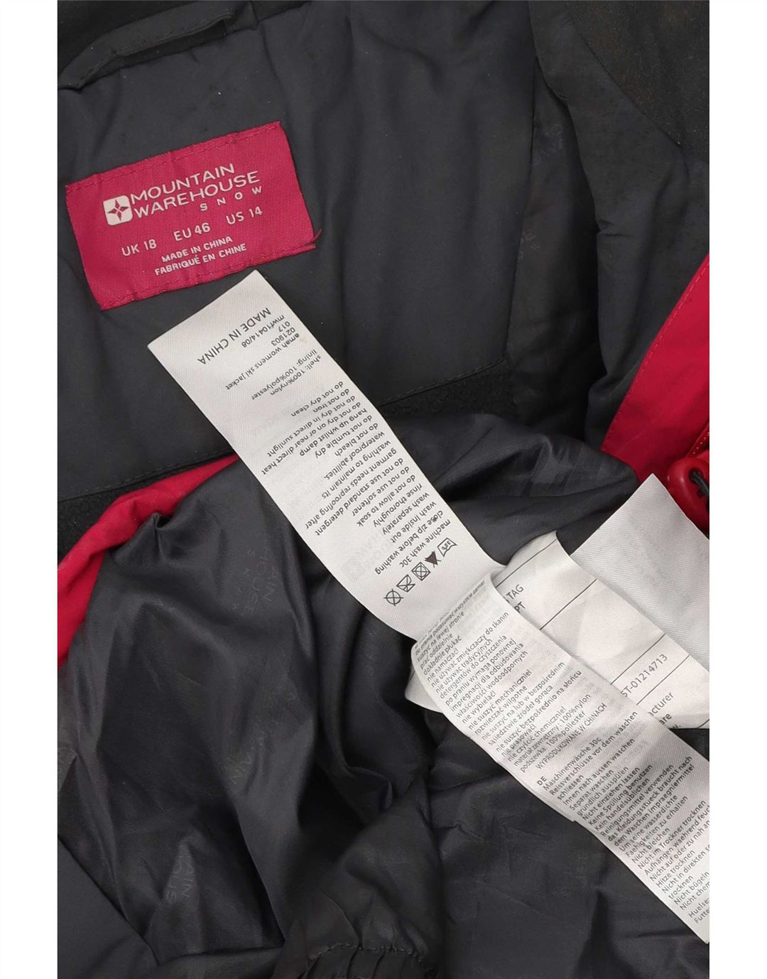 Mountain Warehouse Womens Hooded Oversized Windbreaker Jacket UK 18 XL Pink