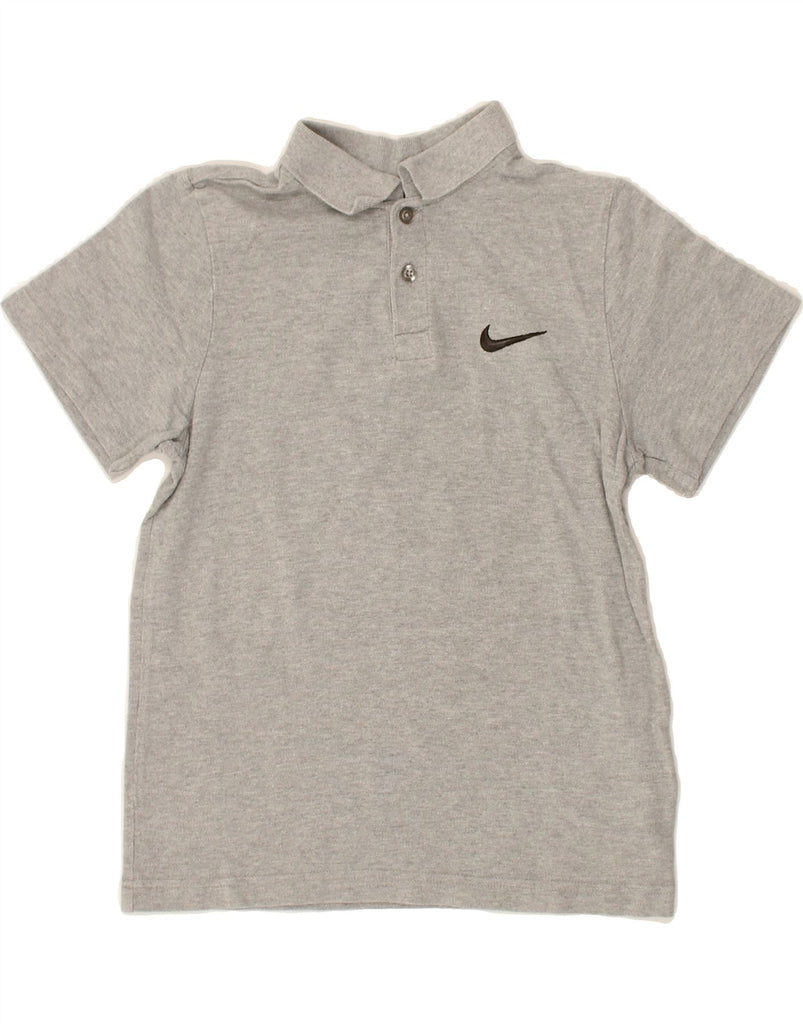 NIKE Boys Polo Shirt 10-11 Years Medium Grey Cotton Vintage Nike and Second-Hand Nike from Messina Hembry 