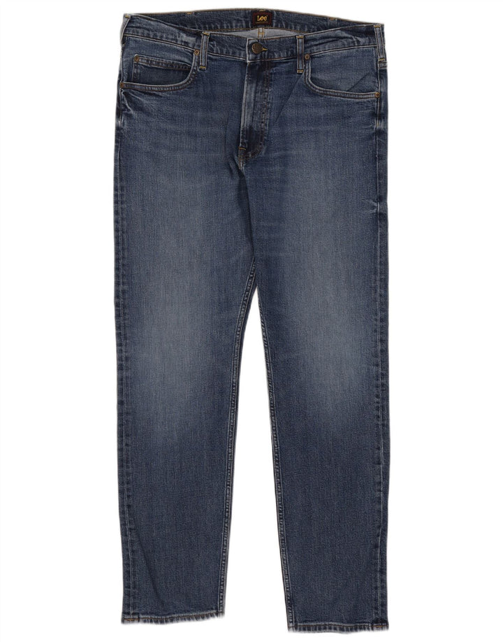 Lee Mens Rider Slim Jeans W36 L32 Blue Cotton