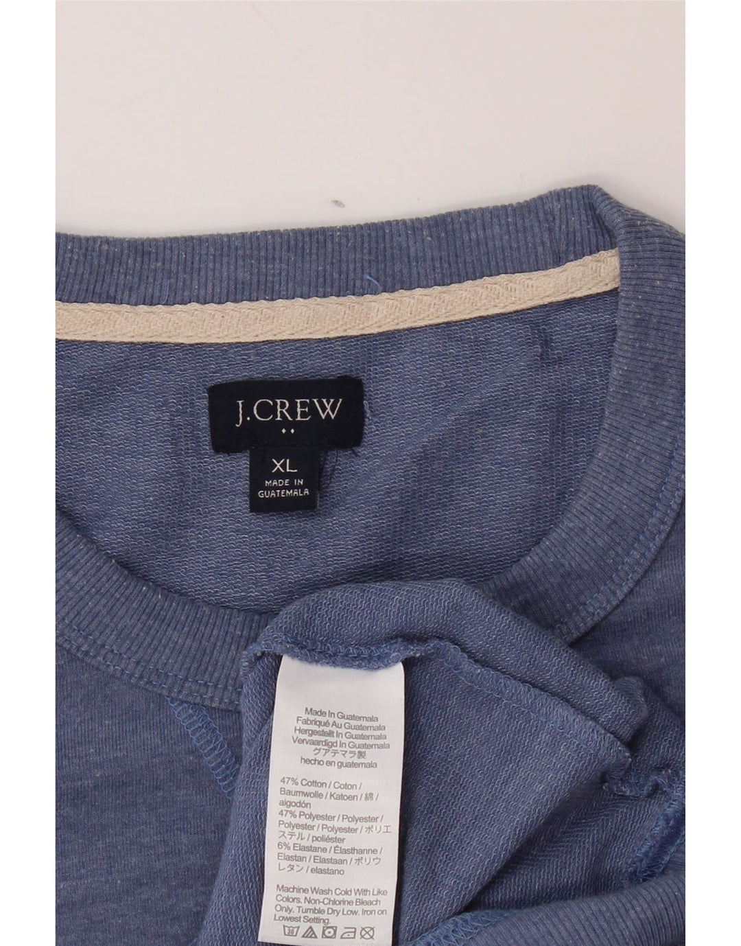 J. CREW Mens Sweatshirt Jumper XL Blue Cotton