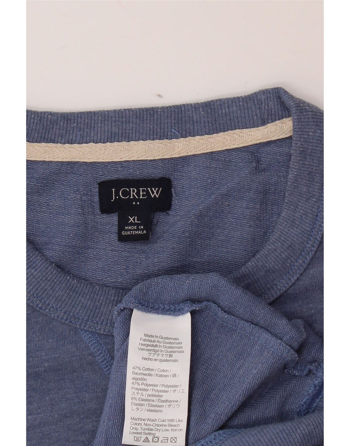 J. CREW Mens Sweatshirt Jumper XL Blue Cotton