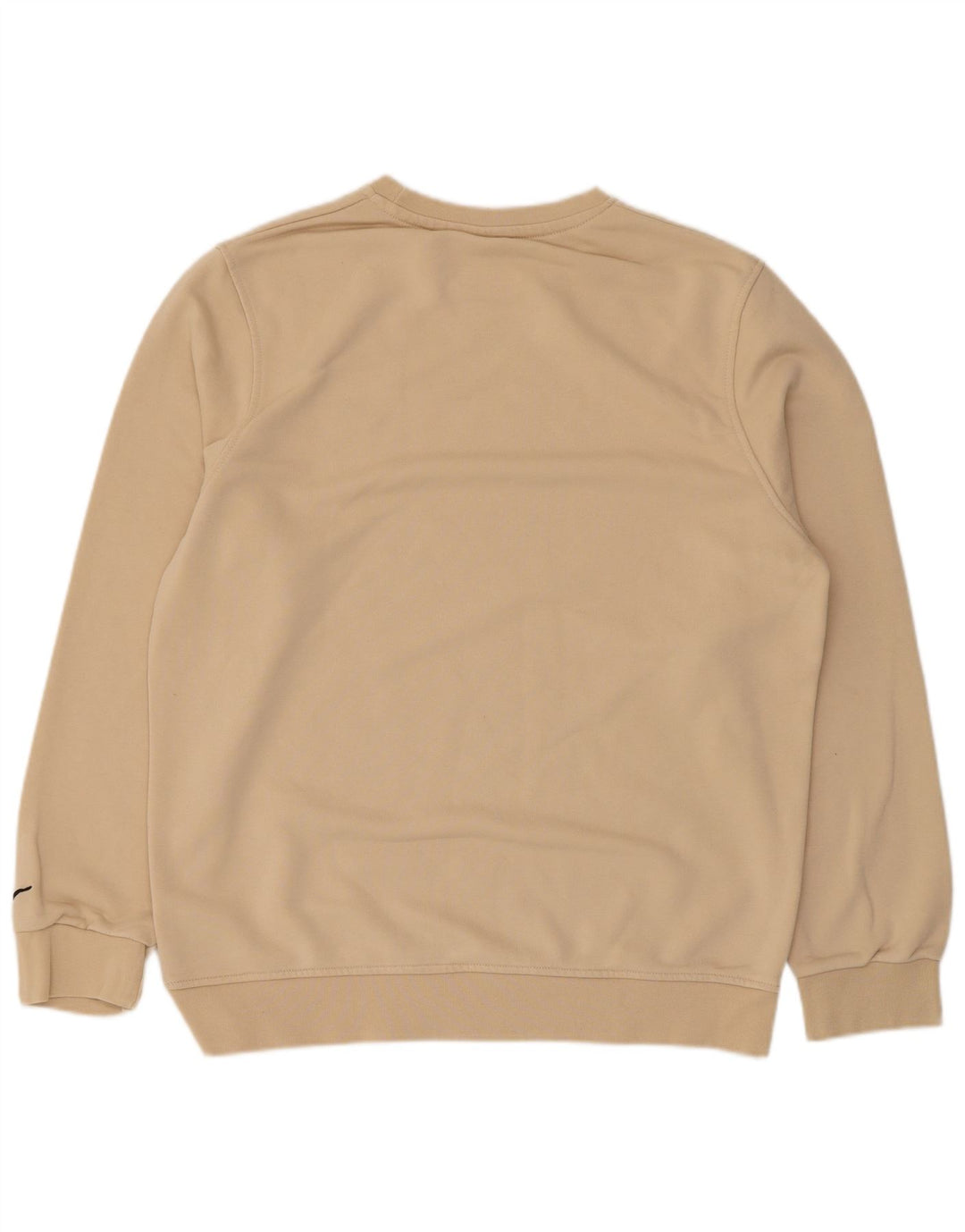 Nike Womens Sweatshirt Jumper UK 20 2XL Beige Cotton
