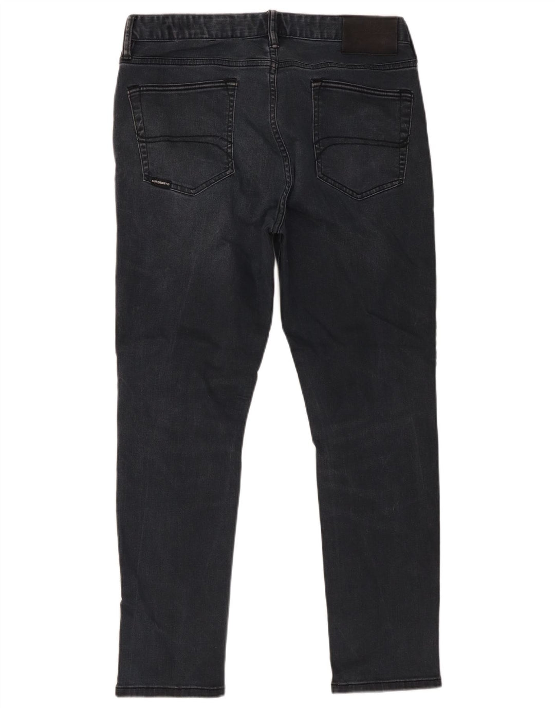 Superdry Mens Slim Jeans W34 L27 Black Cotton