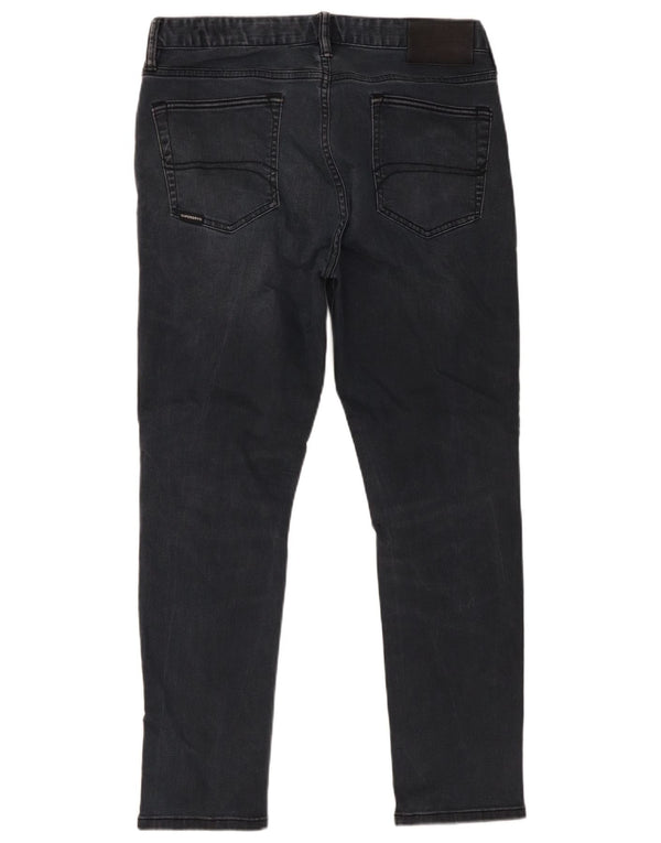 Superdry Mens Slim Jeans W34 L27 Black Cotton