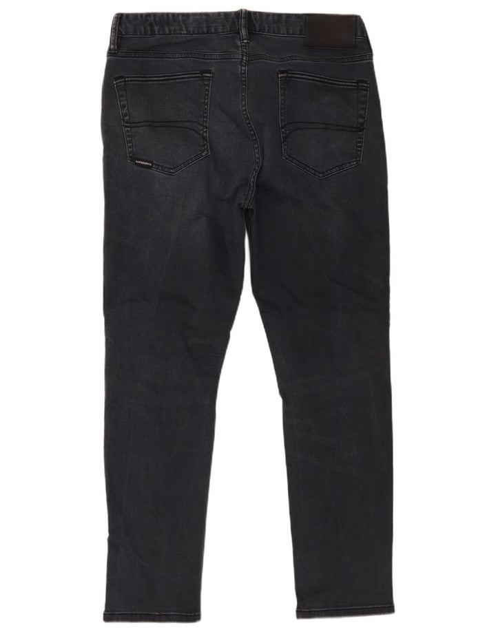 Superdry Mens Slim Jeans W34 L27 Black Cotton