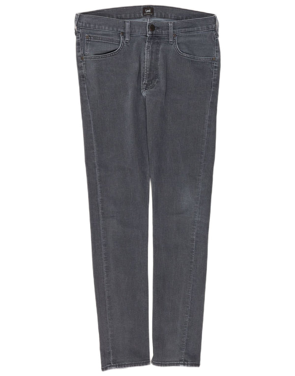 Lee Mens Luke Skinny Jeans W33 L34 Grey Cotton