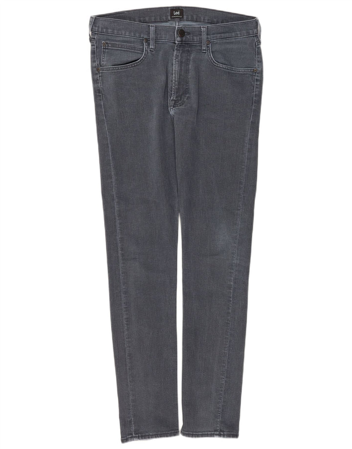Lee Mens Luke Skinny Jeans W33 L34 Grey Cotton