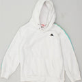 KAPPA Girls Graphic Hoodie Jumper 13-14 Years White Cotton | Vintage Kappa | Thrift | Second-Hand Kappa | Used Clothing | Messina Hembry 