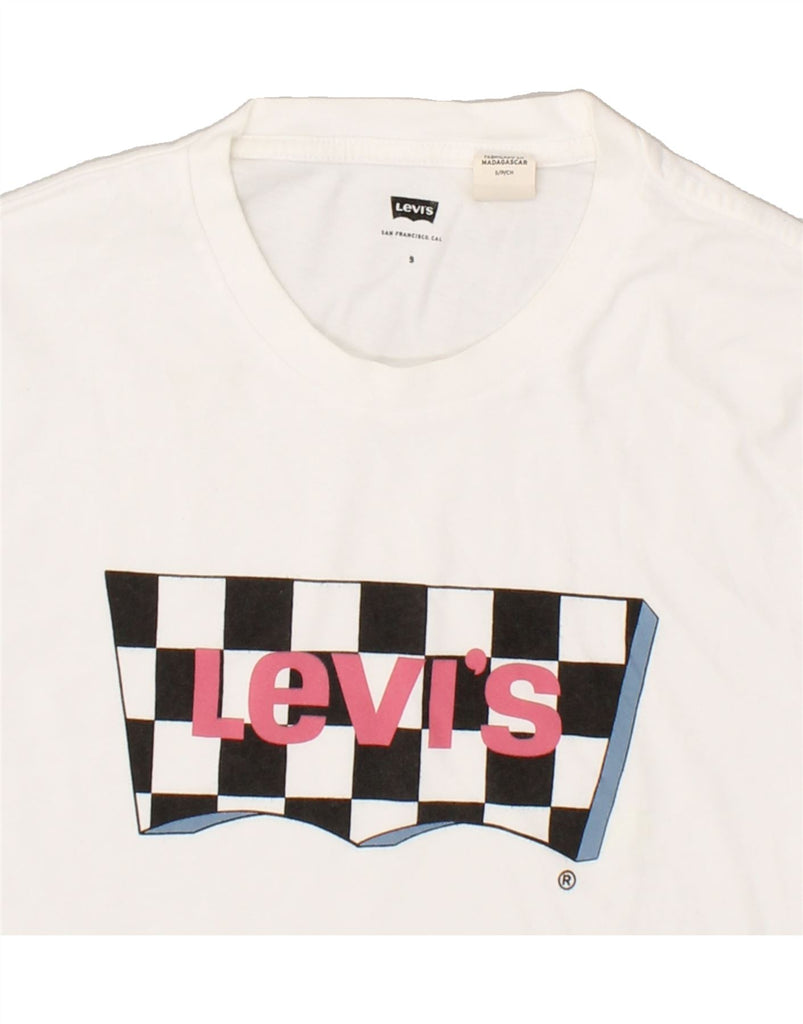 LEVI'S Mens Graphic T-Shirt Top Small White Cotton | Vintage Levi's | Thrift | Second-Hand Levi's | Used Clothing | Messina Hembry 