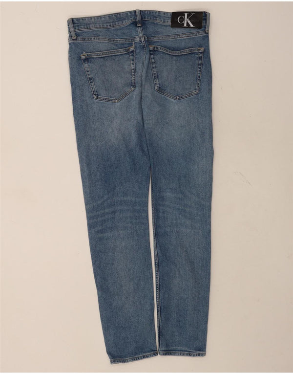 Calvin Klein Mens Slim Jeans W31 L32 Blue Cotton