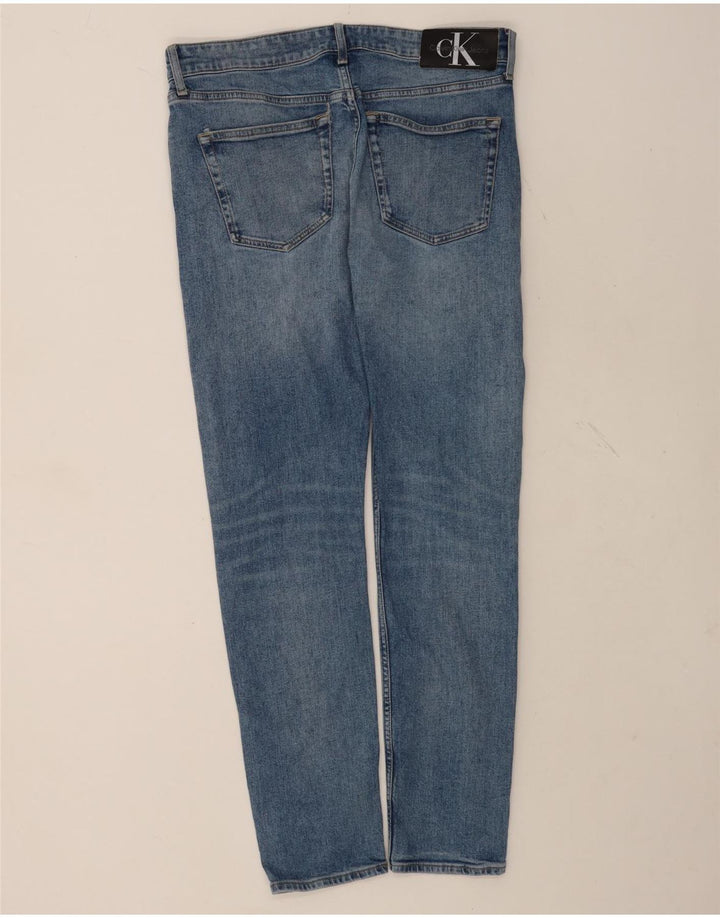 Calvin Klein Mens Slim Jeans W31 L32 Blue Cotton