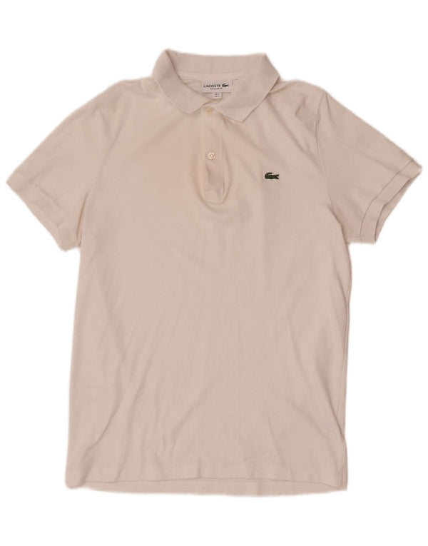 Lacoste Mens Regular Fit Polo Shirt Size 3 Small White Cotton