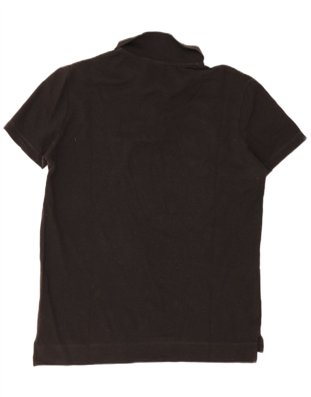 Calvin Klein Mens Polo Shirt IT 48 Medium Black Cotton